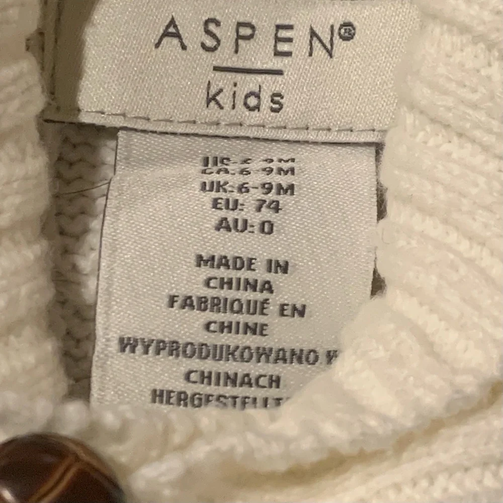 ASPIN kids Cozy Cream Cable Knit One Piece 6-9 months